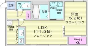 美園駅 徒歩1分 4階の物件間取画像